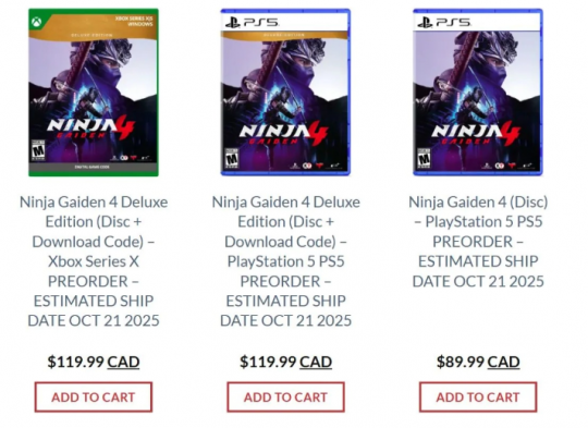 Xbox 再度反悔！《忍者龙剑传4》与《天外世界2》将提供实体光盘-乐久游-游戏盒子