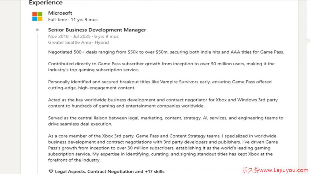 为了让游戏上Game Pass 微软支付5万 5000万美元不等费用-乐久游-游戏盒子