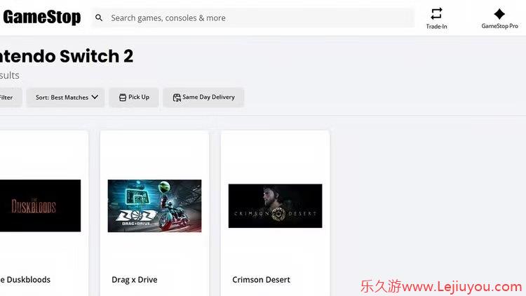 零售商GameStop疑似泄露《红色沙漠》将登陆Switch2消息-乐久游-游戏盒子