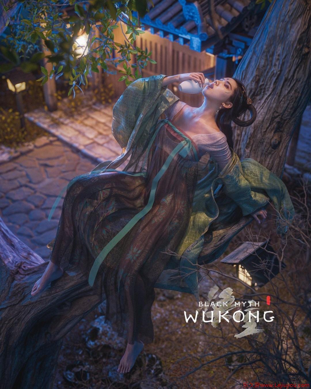 《黑神话：悟空》蜘蛛二姐新模型图 美女赤足饮酒-乐久游-游戏盒子