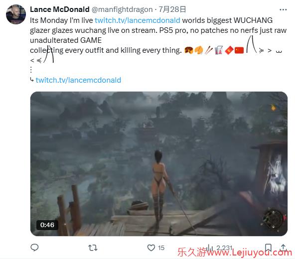 国外主播盛赞《明末》：只狼和血缘的结合体！-乐久游-游戏盒子